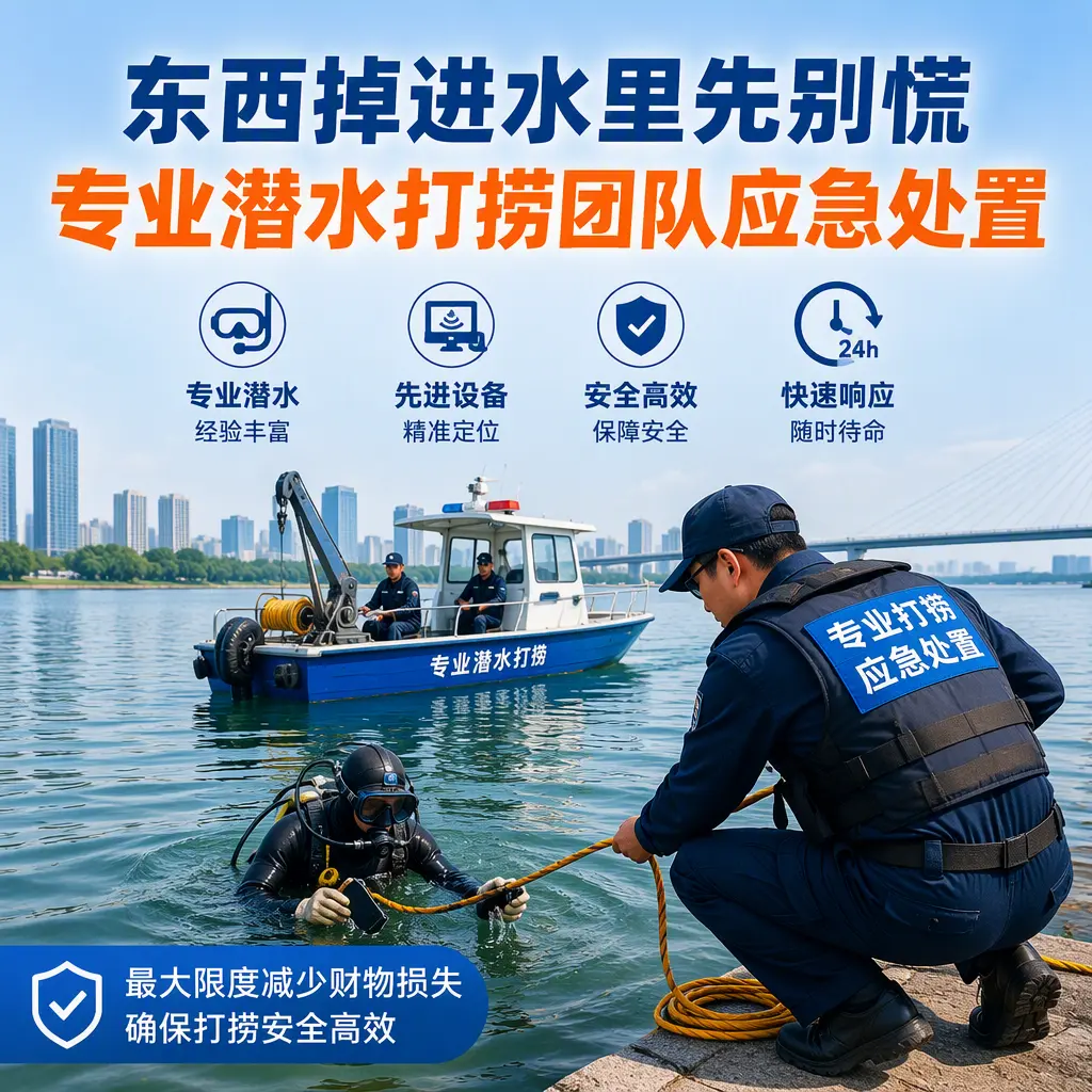 鸡泽东西掉进水里先别慌，专业潜水打捞团队应急处置