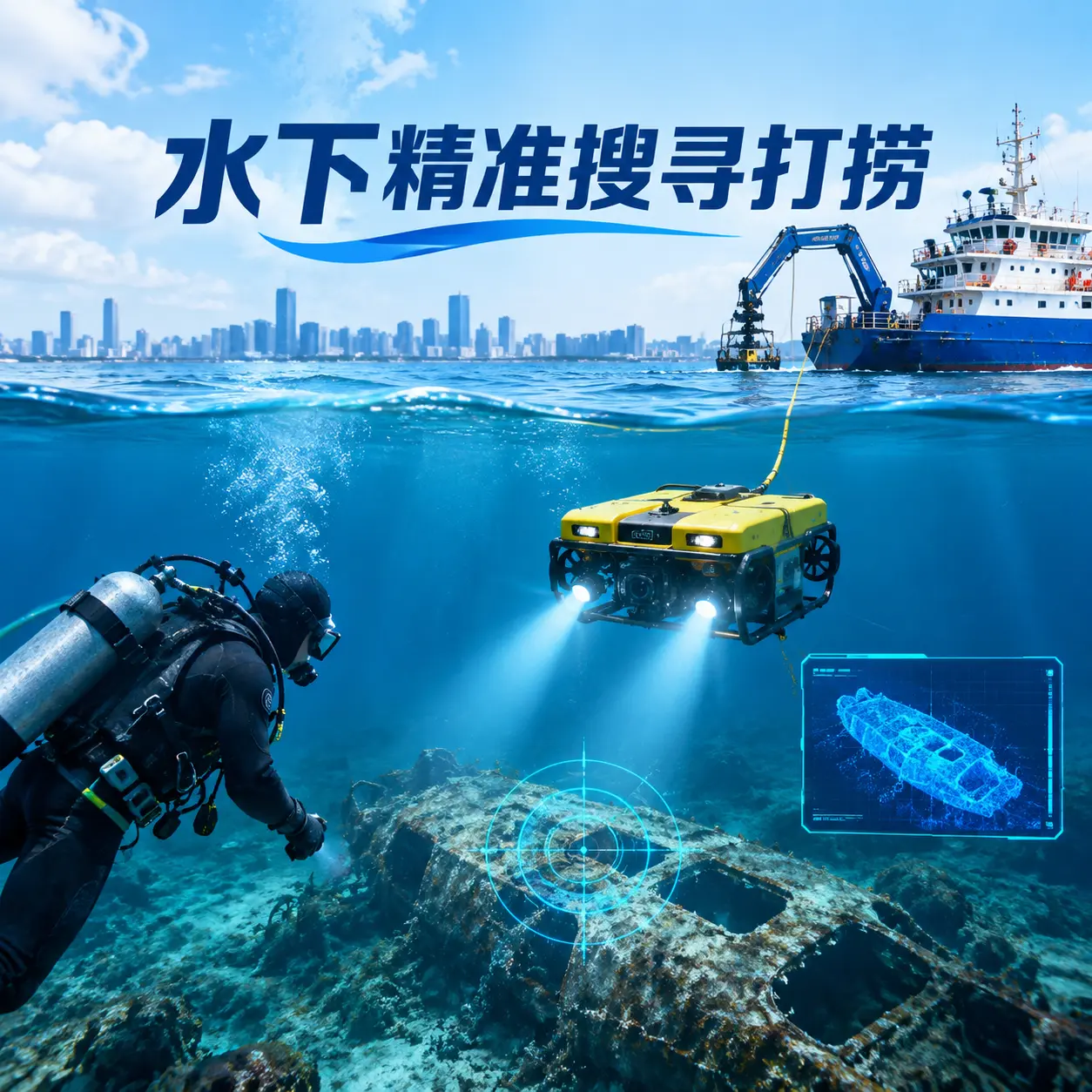 鸡泽水下精准搜寻打捞